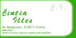 cintia illes business card